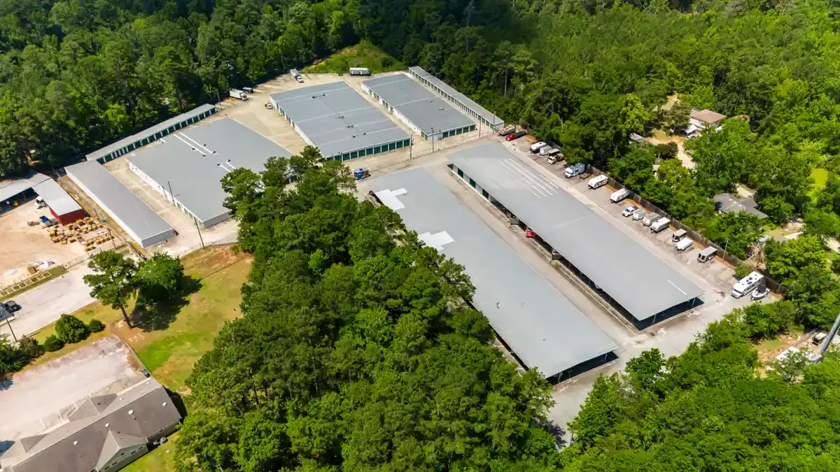 Washington Rd Self Storage Blanchard - Aerial 3